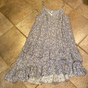 L love Blue Floral Dress Size Medium